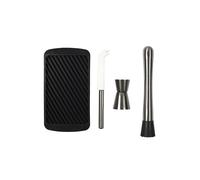 Cook Concept - Coffret Mojito KV7337 - 4 accessoires inox - Argent/Noir/Blanc