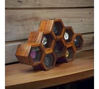 Coffret à montres en bois artisanal pour homme et femme - Vitrine vintage en nid d'abeille en palissandre indien | Coussins en velours inclus - Cadeau de luxe pour lui - Conçu pour durer