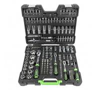 Coffret à outils 179 pièces avec douilles hexagonales 1/4", 3/8" et 1/2" finitio