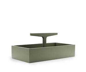 Coffret à Outils Bas de La Collection Ro, Chêne/ Vert