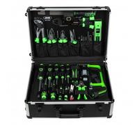 Coffret à outils en aluminium 159 pièces avec douilles 1/4" et 1/2" finition zin