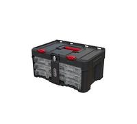 Coffret à outils - Keter - 37,1L - Organiseurs transparents - Poignée pliable