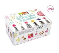 Coffret à pâtisserie - 6 douilles inox et poches jetables -