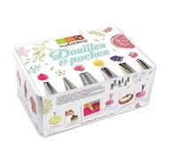 Coffret à pâtisserie - 6 douilles inox et poches jetables