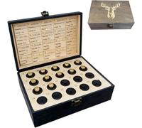 Coffret à souvenirs « Héritage du Chasseur », avec tableau de notes et compartiment caché, coffret en bois pour la chasse avec emplacements pour douilles, pour conserver chaque tir et chaque (GRAY)