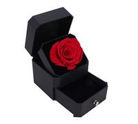 Coffret à souvenirs RED ROSE avec tiroir relevable et coffret de rangement pour bijoux, anniversaire