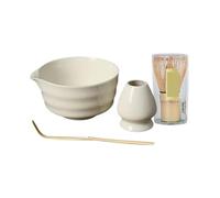 Coffret À Thé Matcha En Céramique, 4 Pièces, Avec Fouet Et Bol, Broyeur Somptueux, Brosse, Outils À Thé Kit Thé Matcha(C)