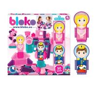 Jeu d'assemblage - BLOKO - Coffret de 50 BLOKO et 2 figurines Princesse - Dès 12 mois
