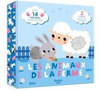 Deborah Van de Leijgraaf – Coffret à toucher : Les animaux de la ferme – 2 volumes, 14 matières