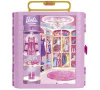 Coffret accessoires - Barbie - Dressing Deluxe Style avec coiffeuse et anneau lumineux - Dès 3 ans