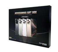 Coffret accessoires compatible iPhone 12, 13, 14 et 15. Inclut coque, écouteurs, batterie externe magnétique, câble de charge et adaptateur secteur. Pack pratique et économique (iPhone 14 Pro)
