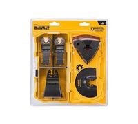 DeWalt Coffret 4 lames DT20731-QZ – plateau de ponçage, 3 abrasifs, adaptateur pour multicutter