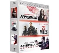 Coffret Action Vengeance : Peppermint + 22 Miles + American Assassin – DVD