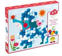 Djeco Coffret créatif Tableau de pompons Des chiens à caresser Multicolore TU