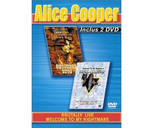 Coffret Alice Cooper 2 DVD : Brutally Live / Welcome To My Nightmare