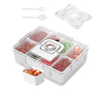 Coffret Alimentaire Portable - Boîte Thermique Repas | Boîtier Étanche Multi-Usages Snacks Sandwich Fruits, Organisateur Déjeuner Sortie Excursion Plage Bateau, Rangement Nomade Longue Conservation