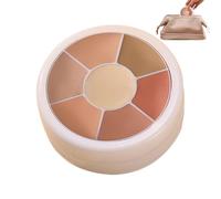Coffret anti-cernes couvrant complet - 4 teintes nude, correcteur de couleur pour les cernes, fond de teint illuminateur pour les yeux, palette de maquillage contour avec pinceau, correcteur de cernes