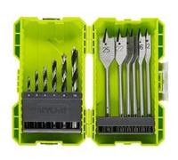 Ryobi - Coffret empilable perçage bois 12 accessoires (6 forets + 6 mèches plates) - RAK12SWD
