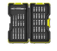 Ryobi Coffret antichocs RAK40SD – 40 embouts de vissage, porte-embouts – Multicolore