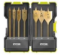 Coffret antichocs RYOBI 7 mèches plates pour perçage bois RAK07SB G