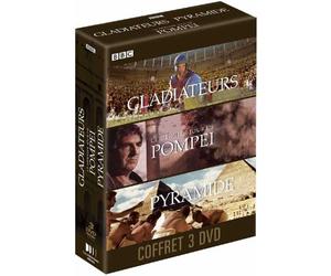 Coffret Antiquité 3 DVD : Gladiateurs / Les derniers jours de Pompéï / Pyramide
