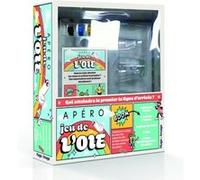 Apéro Jeu De L'oie - Coffret Avec 1 Plateau De Jeu, 4 Verres À Shots, 4 Pions, 2 Dés Et 1 Livre De Recettes