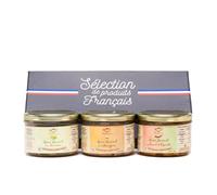 Coffret Apéros Ainhoa - 3 Tartinables Gastronomiques 180 g - Relais Gourmet | Artisanal Français | Sans Conservateurs, Additifs ni Colorants | Cadeau Gourmet & Apéritif Basque