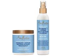 Coffret après-shampoing sans rinçage SheaMoisture + masque capillaire - Soin réparateur hydratant au miel de Manuka et au yaourt pour cheveux sec