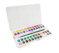 Daler Rowney – Coffret Aquarelle Aquafine 48 demi-godets avec pinceau