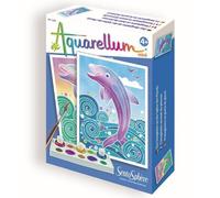 Coffret Aquarellum Mini Dauphin SENTOSPHERE - Jouet créatif mixte pour enfants de 3 ans et plus