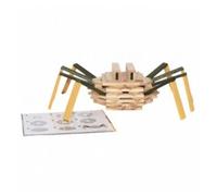 Kapla Jeu de construction Coffret Araignée 75 planchettes – coloris naturel et colorés