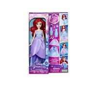 Coffret Ariel La Petite Sirene multi tenue + Accessoires - Poupee Mannequin 30 cm - Set Disney Princesse + 1