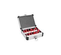 Coffret assortiment 12 mèches de défonceuse carbure Pro Q. 8 mm - OFS12 - Holzmann