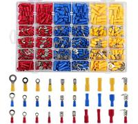 Coffret Assortiment 480 Cosses Electriques Connecteurs Simple Sertissage avec Boîte de Rangement