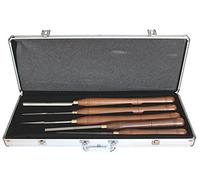 Leman Machine – Coffret 5 outils de tournage 870-500-05 – Outils en acier, coffret bois