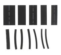 Coffret / Assortiment de 12 manchons noir en gaine thermorétractable Ø: 3,2mm, 4,8mm, 6,4mm, 9,5mm, 12,7mm et 19mm d'une longueur