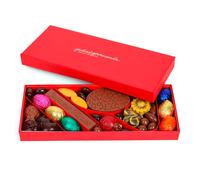 Coffret assortiment de chocolats fritures œufs sardines Joyeuses Pâques
