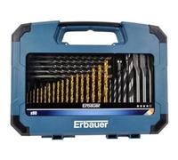 Coffret assortiment forets et embouts perçage vissage Erbauer (80 pcs)