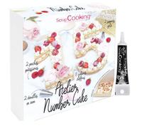 Coffret atelier number cake + Stylo de glaçage noir - ScrapCooking Multicolore G