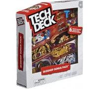 Coffret atelier tech deck mini skate : 6 finger skates finesse 96 mm + accessoires - set skateboard a doigts et carte tigre