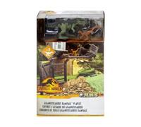 Coffret Attaque Du Giganotosaurus : 2 Dinosaures Combat + Accessoires - Jurassic World - Set Animaux Préhistorique Et 1 Carte Offerte