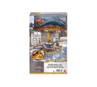 Coffret Attaque du Mosasaurus : 2 Dinosaures Combat + Accessoires - Jurassic World - Set Animaux Préhistorique et 1 Carte Offerte