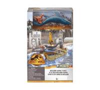 Coffret Attaque du Mosasaurus : 2 Dinosaures Combat + Accessoires - pour Jurassic World - Set Animaux préhistorique avec Carte Offerte