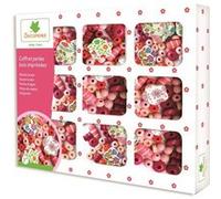 Loisirs Créatifs Enfant - Coffret de Perles en Bois Imprimées - Dès 3 ans - Sycomore - CRE3266