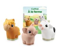 Coffret audio pour enfants - SWAPY - Mes Premiers Tonies À La Ferme - Compatible Toniebox 1 & 2 - 4x10x10 cm - 390 g