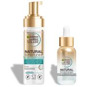 Coffret Autobronzant - Garnier - Ambre Solaire Natural Bronzer - Mousse 200 Ml - Sérum Visage 30 Ml - Hâle Naturel