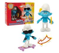 Coffret avec figurine Giochi Preziosi, Les Schtroumpfs (Schtroumpf Skateur)