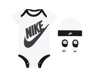 Coffret bÃ©bÃ© garÃ§on Nike Futura Logo Blanc 6/12 mois