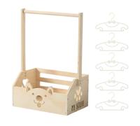 Coffret Baby Shower | de Rangement en Bois pour Cadeau de Naissance | Organisation Salle de Bain Sécurisée pour Chambre de Bébé Maison et Appartement