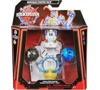 Coffret bakugan battle league - starter pack spécial attaque nillious titanium dragonoid - set 3 boules noire blanche bleus